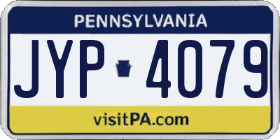 PA license plate JYP4079