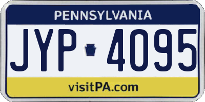 PA license plate JYP4095