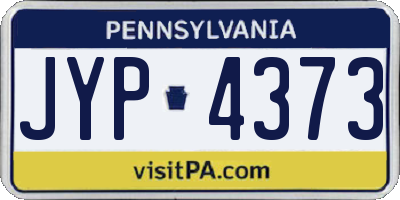 PA license plate JYP4373