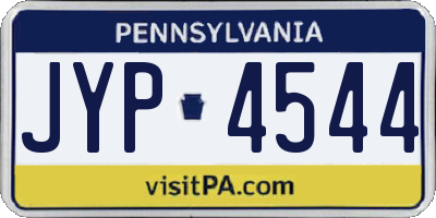 PA license plate JYP4544