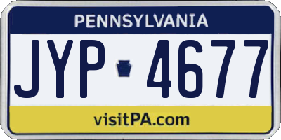 PA license plate JYP4677