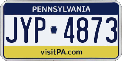 PA license plate JYP4873