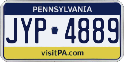 PA license plate JYP4889