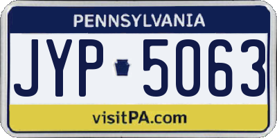 PA license plate JYP5063
