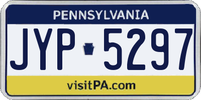 PA license plate JYP5297