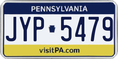 PA license plate JYP5479