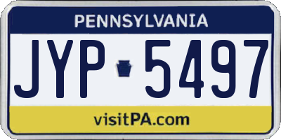 PA license plate JYP5497