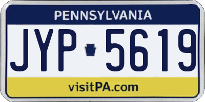 PA license plate JYP5619