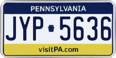 PA license plate JYP5636
