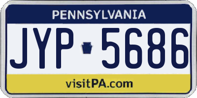 PA license plate JYP5686