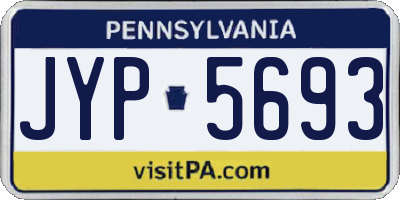 PA license plate JYP5693