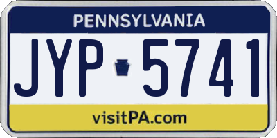 PA license plate JYP5741