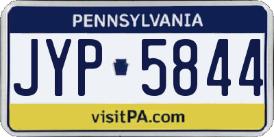 PA license plate JYP5844