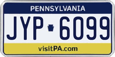 PA license plate JYP6099