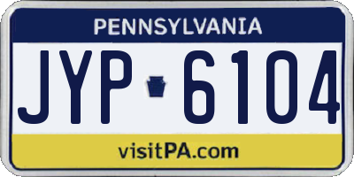 PA license plate JYP6104