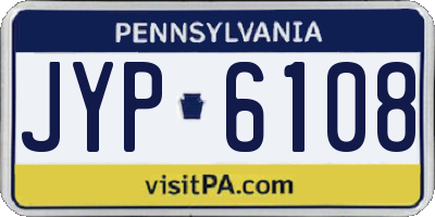 PA license plate JYP6108