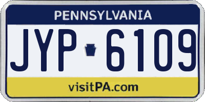 PA license plate JYP6109