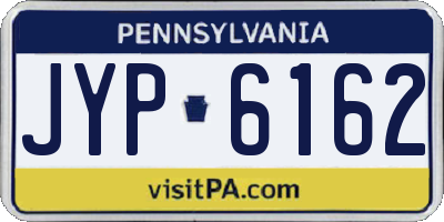PA license plate JYP6162