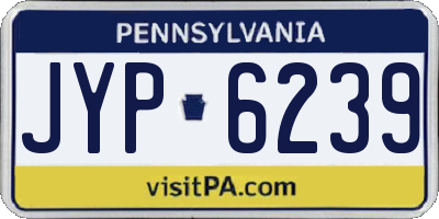 PA license plate JYP6239