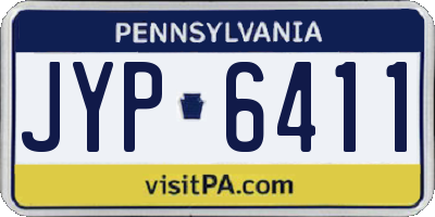PA license plate JYP6411