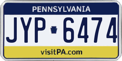 PA license plate JYP6474