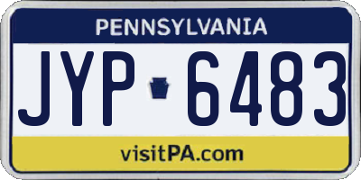 PA license plate JYP6483