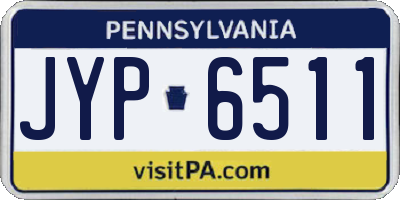 PA license plate JYP6511
