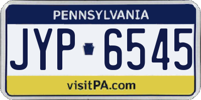 PA license plate JYP6545