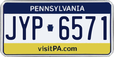 PA license plate JYP6571