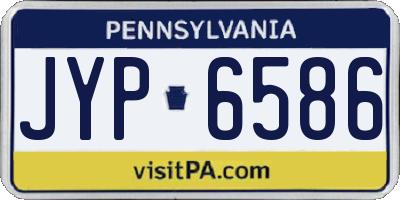 PA license plate JYP6586