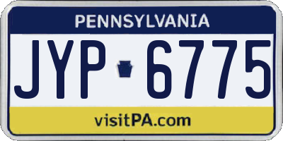 PA license plate JYP6775