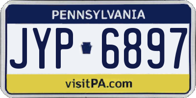 PA license plate JYP6897