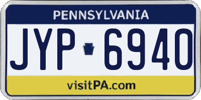 PA license plate JYP6940
