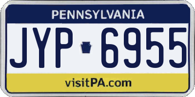 PA license plate JYP6955