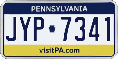 PA license plate JYP7341