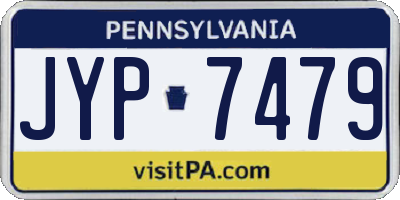 PA license plate JYP7479