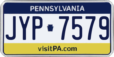 PA license plate JYP7579