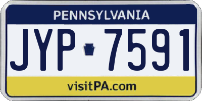 PA license plate JYP7591