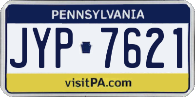 PA license plate JYP7621