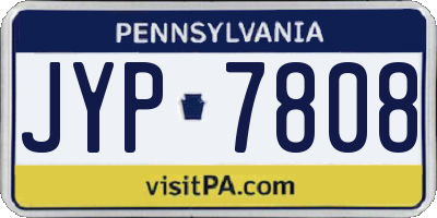 PA license plate JYP7808