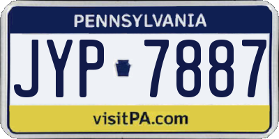 PA license plate JYP7887
