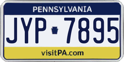 PA license plate JYP7895