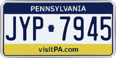 PA license plate JYP7945