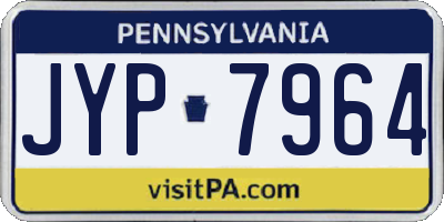 PA license plate JYP7964