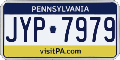 PA license plate JYP7979