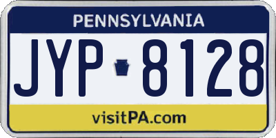 PA license plate JYP8128