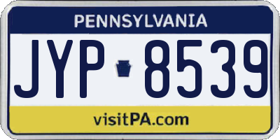 PA license plate JYP8539