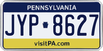PA license plate JYP8627