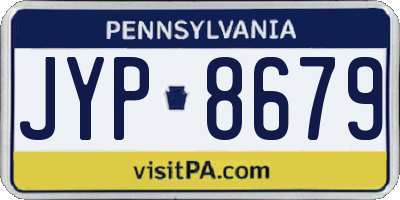 PA license plate JYP8679