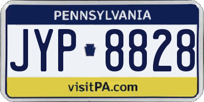 PA license plate JYP8828